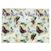 美しいスタイリッシュ蝶 ラージペーパーバッグ (裏面)