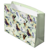 美しいスタイリッシュ蝶 ラージペーパーバッグ (裏面アングル)