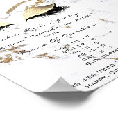 美しいスタジオオープニングアワーズサロンラッシュマーブル ポスター (角)