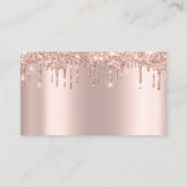 美しいスタジオスパラッシュバラ金ゴールドドリップスヘア 名刺 (裏面)