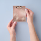 美しいスタジオラッシュメイクアップスタイリストアーティストシルク チラシ (手)