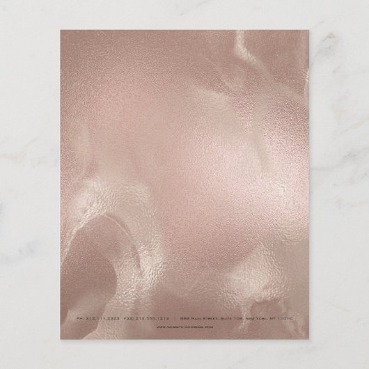 美しいスタジオラッシュメイクアップスタイリストアーティストシルク チラシ (裏面)