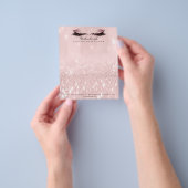 美しいスタジオラッシュメイクアップスタイリストアーティストピンク チラシ (手)