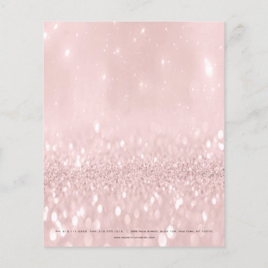 美しいスタジオラッシュメイクアップスタイリストアーティストピンク チラシ (裏面)