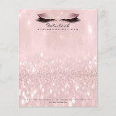 美しいスタジオラッシュメイクアップスタイリストアーティストピンク チラシ (正面)