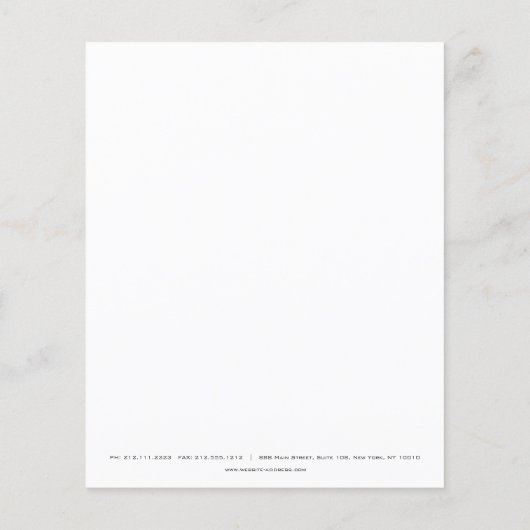 美しいスタジオラッシュメイクアップスタイリストアーティストホワイト チラシ (裏面)