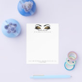 美しいスタジオラッシュメイクアップスタイリストアーティストホワイト チラシ (シングル)