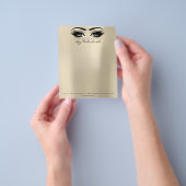 美しいスタジオラッシュメイクアップスタイリストオープンアイズ チラシ (手)