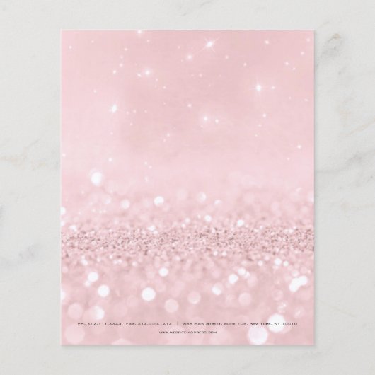 美しいスタジオラッシュメイクアップスタイリストピンク チラシ (裏面)