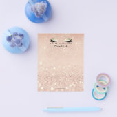 美しいスタジオラッシュメイクアップスタイリスト金ゴールドスキニー チラシ (シングル)