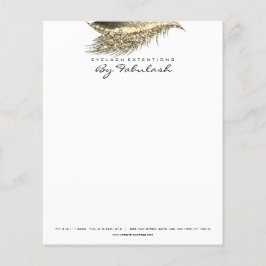 美しいスタジオラッシュメイクアップスタイリスト金ゴールドホワイト チラシ