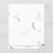 美しいスタジオラッシュメイクアップスタイリスト金ゴールドマーブル チラシ (裏面)