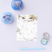 美しいスタジオラッシュメイクアップスタイリスト金ゴールドマーブル チラシ (シングル)