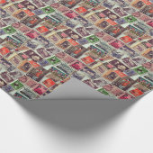 美しいスタンプのギフト用包装紙 ラッピングペーパー (角)