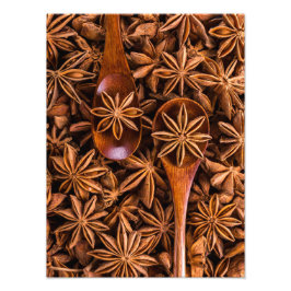 美しいスターアニス香辛料 フォトプリント           