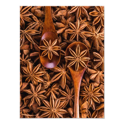 美しいスターアニス香辛料 フォトプリント            (正面)