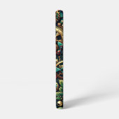 美しいスチームパンクをテーマにしたギアとバラ SAMSUNG GALAXYケース (左側面)