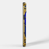 美しいステンドグラス窓と青いバラ Case-Mate iPhoneケース (裏面 / 右)