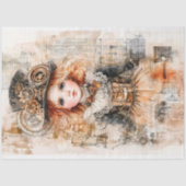 美しいステームパンクヤングガールAN8デコページ 薄葉紙 (正面)