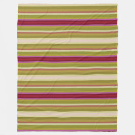 美しいストライプ フリースブランケット