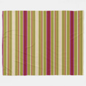 美しいストライプ フリースブランケット (正面(横))