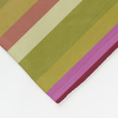 美しいストライプ フリースブランケット (角)