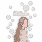 美しいスナップショットのカスタマイズ シール (正面)