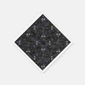 美しいスノーフレークのナプキン、ホリデーナプキン スタンダードカクテルナプキン (角)