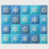 美しいスノーフレークコレクション ラッピングペーパー (フラット)