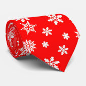 美しいスノーフレーク・パターン・クリスマス ネクタイ (ロール)