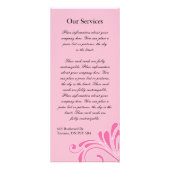 美しいスパおよびネイリストの棚カード ラックカード (裏面)