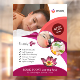 美しいスパウィンドウの固定 ウィンドウサイン