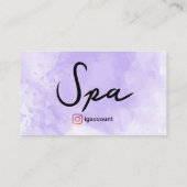 美しいスパエステティシャン 名刺 (裏面)