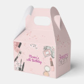 美しいスパガーリーほこりっぽいバラ誕生日パーティー フェイバーボックス (裏面サイド)