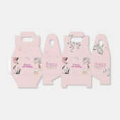 美しいスパガーリーほこりっぽいバラ誕生日パーティー フェイバーボックス (折り畳みなし)