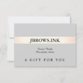 美しいスパギフト券のプロモーション サンキューカード (正面)