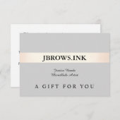 美しいスパギフト券のプロモーション サンキューカード (正面/裏面)