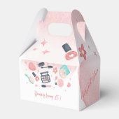 美しいスパグリッツとグラム誕生日パーティー フェイバーボックス (裏面サイド)