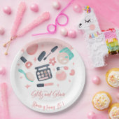 美しいスパグリッツとグラム誕生日パーティー ペーパープレート (パーティー)