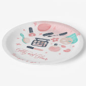 美しいスパグリッツとグラム誕生日パーティー ペーパープレート (アングル)