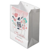 美しいスパグリッツとグラム誕生日パーティー ミディアムペーパーバッグ (正面アングル)