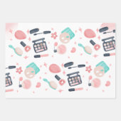 美しいスパグリッツとグラム誕生日パーティー ラッピングペーパーシート (正面2)