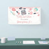 美しいスパグリッツとグラム誕生日パーティー 横断幕 (トレードショー)