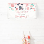 美しいスパグリッツとグラム誕生日パーティー 横断幕 (インサイチュ)