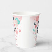 美しいスパグリッツとグラム誕生日パーティー 紙コップ (右)