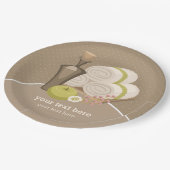 美しいスパサロン ペーパープレート (アングル)