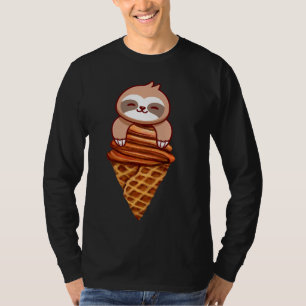 美しいスパッツとアイスクリームコーンアート Tシャツ