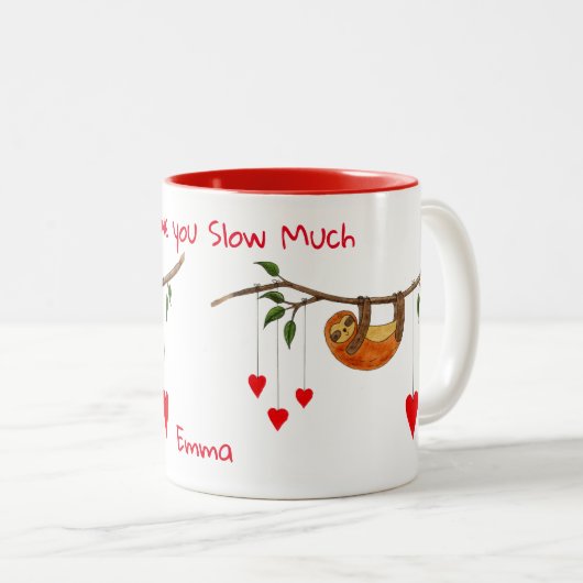 美しいスパッバレンタインデー2トーンコーヒーM ツートーンマグカップ (正面右)