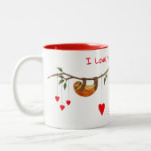 美しいスパッバレンタインデー2トーンコーヒーM ツートーンマグカップ (左)