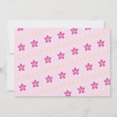 美しいスパバースデーパーティーリラックスパンプラ顔写真 招待状 (裏面)